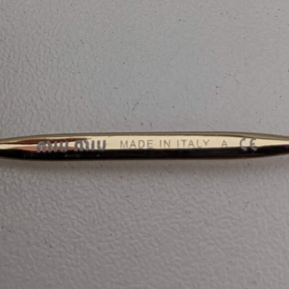 🕶️Frame Only! Made in Italy! Miu Miu SMU 53P Sunglasses 60/15 140 /KAZ559🕶️ - Picture 5 of 7